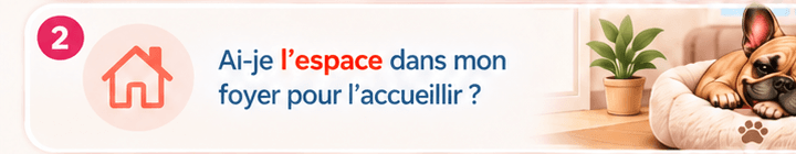 Ai-je l'espace dans mon foyer pour l'accueillir ?